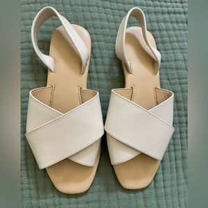 Nisolo All Day Cross Strap Sandal in Bone